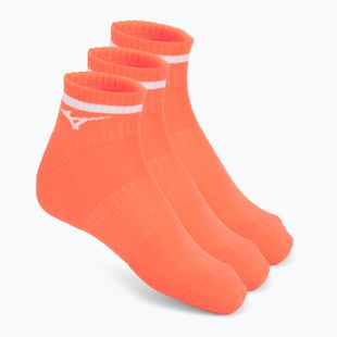 Шкарпетки Mizuno Training Mid With Line Lava Orange
