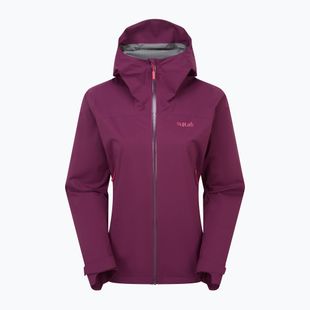 Куртка дощовик жіноча Rab Downpour Light mulberry