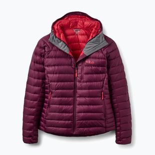 Пуховик жіночий Rab Microlight Alpine Hoody mulberry