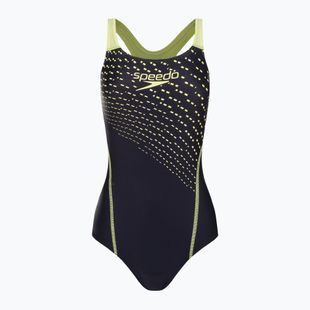 Купальник суцільний жіночий Speedo Medley Logo Medalist синьо-жовтий 8-1347406876