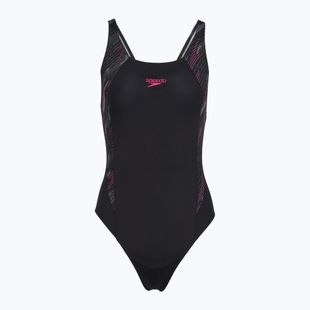 Купальник суцільний жіночий Speedo HyperBoom Splice Muscleback black/electric pink