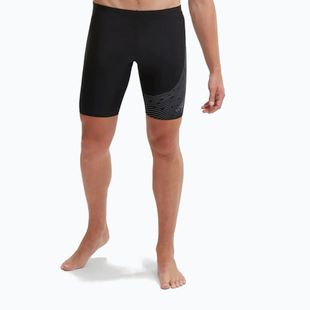 Чоловічі плавки Speedo Medley Logo Swim Jammer чорний/вугілля США