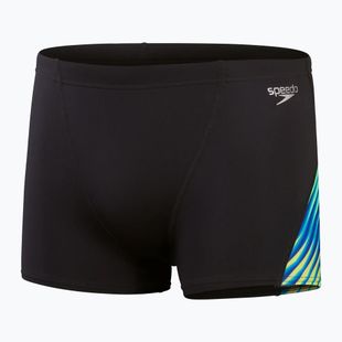 Плавки чоловічі Speedo Allover Digital V-Cut Aquashort black/true cobalt
