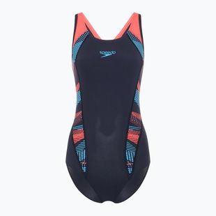 Купальник суцільний жіночий Speedo Placement Laneback zoom boom placement/true navy