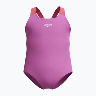Купальник суцільний дитячий Speedo Learn To Swim Medalist neon violetl