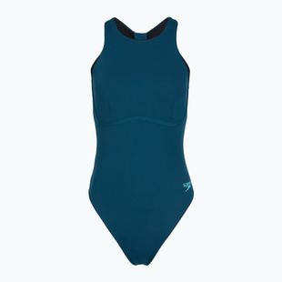 Купальник суцільний жіночий Speedo Racer Zip with Built in Swim Bra dark teal