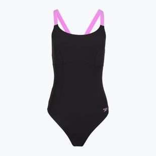 Купальник суцільний жіночий Speedo Shaping Crossback neon violet