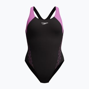 Купальник суцільний жіночий Speedo HyperBoom Splice Racerback neon violet