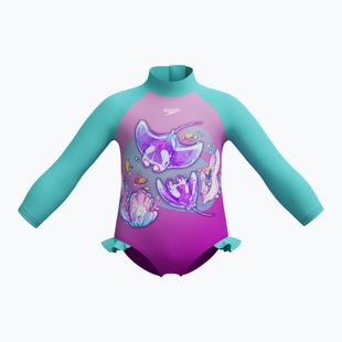 Купальник суцільний дитячий Speedo Digital Long Sleeve Frill diva