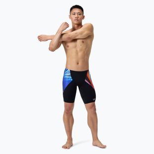 Плавки чоловічі Speedo Placement Digital V-Cut Jammer lava blur/speedo black
