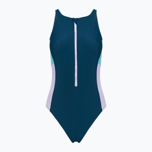 Купальник суцільний жіночий Speedo Zip Colorblock dark teal