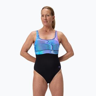 Купальник суцільний жіночі Speedo Shaping Contour Eclipse Printed indigo glow