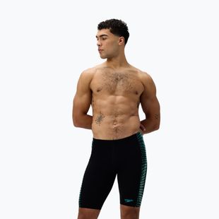 Плавки чоловічі Speedo Endurance+ Tech Panel Jammer black/turquoise gem