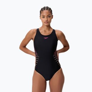 Купальник суцільний жіночий Speedo Placement Muscleback anthracite