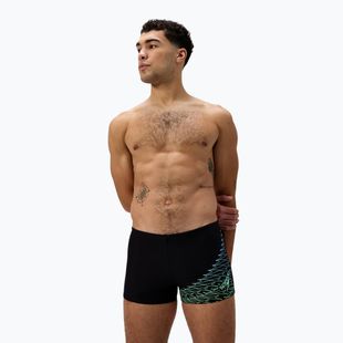 Плавки чоловічі Speedo Medley Logo Aquashort black/alfalfa green