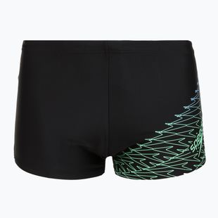 Плавки чоловічі Speedo Medley Logo Aquashort black/alfalfa green