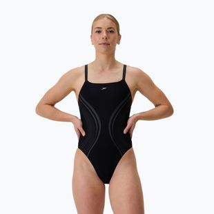 Купальник суцільний жіночий Speedo Printed Active Back black
