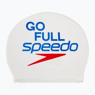 Шапочка для плавання Speedo Printed Silicone speedo white go full speedo