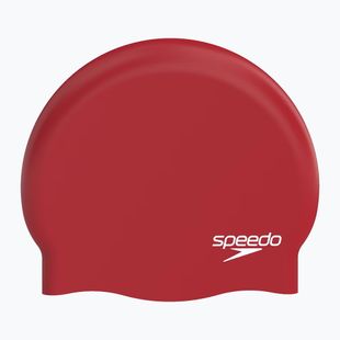 Шапочка для плавання Speedo Plain Moulded Silicone speedo red