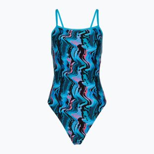 Купальник суцільний жіночий Speedo Printed Web Back canyon ombre/black