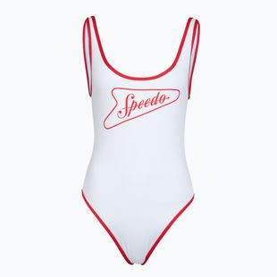 Купальник суцільний жіночий Speedo Solid Bound Scoop high risk red/bright white