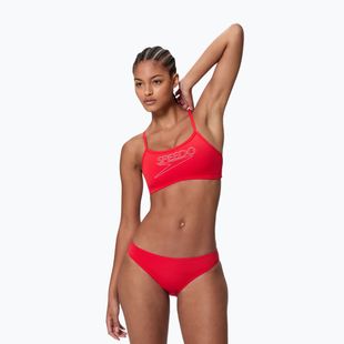 Купальник роздільний жіночий Speedo Endurance+ Logo Thin Strap high risk red