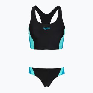 Купальник суцільний жіночий Speedo Colourblock Splice 2.0 anthracite/mayanblue