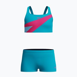 Купальник роздільний дитячий Speedo Hyperboom Butterfly Back mayan blue/margarita pink