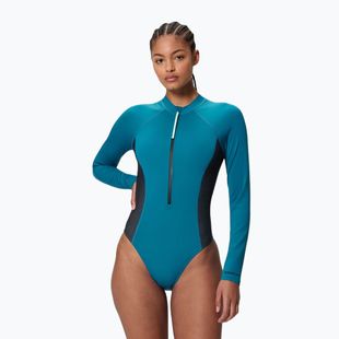 Купальник суцільний жіночий Speedo Scuba Flex Zip border blue/black