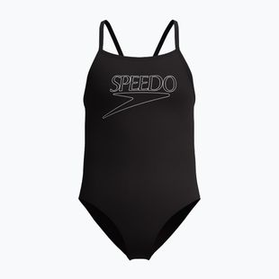 Купальник суцільний дитячий Speedo Endurance+ Logo Thinstrap anthracite