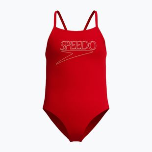 Купальник суцільний дитячий Speedo Endurance+ Logo Thinstrap high risk red