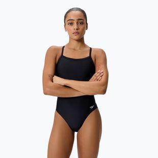 Купальник суцільний жіночий Speedo Solid EnduraSoft Turnback team black