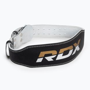 Пояс для важкої атлетики RDX Belt 4" Leather чорний WBS-4RB