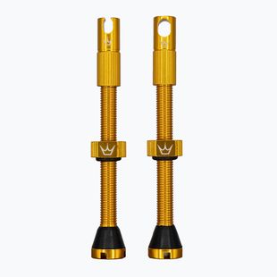Комплект безтрубних клапанів Peaty's X Chris King MK2 Presta 60 мм золото