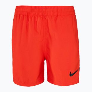 Шорти для плавання дитячі Nike Logo Tape 4'' Volley picante red