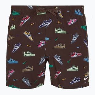 Шорти для плавання чоловічі Nike Multi Print 5" Volley baroque brown