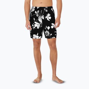 Шорти для плавання чоловічі Nike Fine Floral 7" Volley black