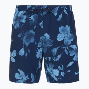 Шорти для плавання чоловічі Nike Fine Floral 7" Volley midnight navy