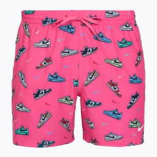 Шорти для плавання чоловічі Nike Multi Print 5" Volley pinksicle