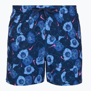 Шорти для плавання чоловічі Nike Multi Poppy Print 5" Volley midnight navy