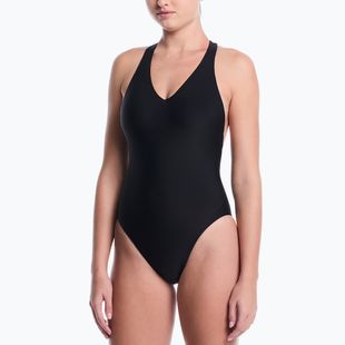 Купальник суцільний жіночий Nike Hydralock Luxe Sail Boat V-Neck black