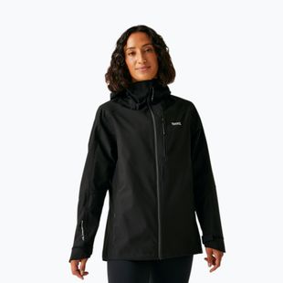 Куртка-дощовик жіноча REGATTA Birchdale II black/seal grey