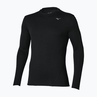 Лонгслів для бігу чоловічий Mizuno Tech Thermal Charge Breath Thermo Long Sleeve Tee black