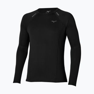 Лонгслів для бігу чоловічий Mizuno Active Dryaeroflow black