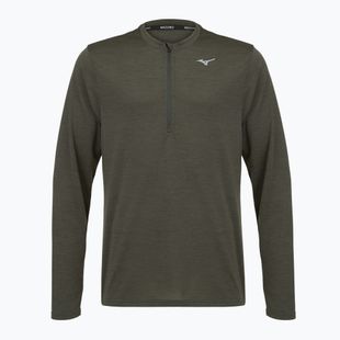 Кофта для бігу чоловіча Mizuno Core Impulse Half Zip Long Sleeve Tee forest night