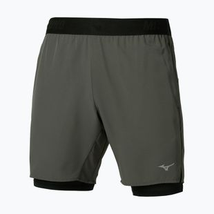Шорти для бігу чоловічі Mizuno Core 7.5 Inches 2In1 forest night