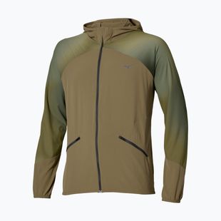 Куртка для бігу чоловіча Mizuno Active Alpha Hooded Jacket martini olive