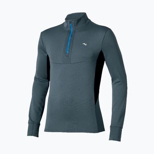 Кофта для бігу чоловіча Mizuno Active Warmalite Half Zip Long Sleeve Top dark slate