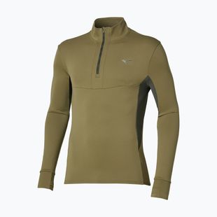 Кофта для бігу чоловіча Mizuno Active Warmalite Half Zip Long Sleeve Top martini olive