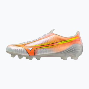 Кросівки футбольні Mizuno Alpha III Japan FG white/lava orange/evening primrose